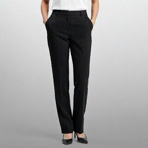 Tahari Navy Blue Straight Leg Pants